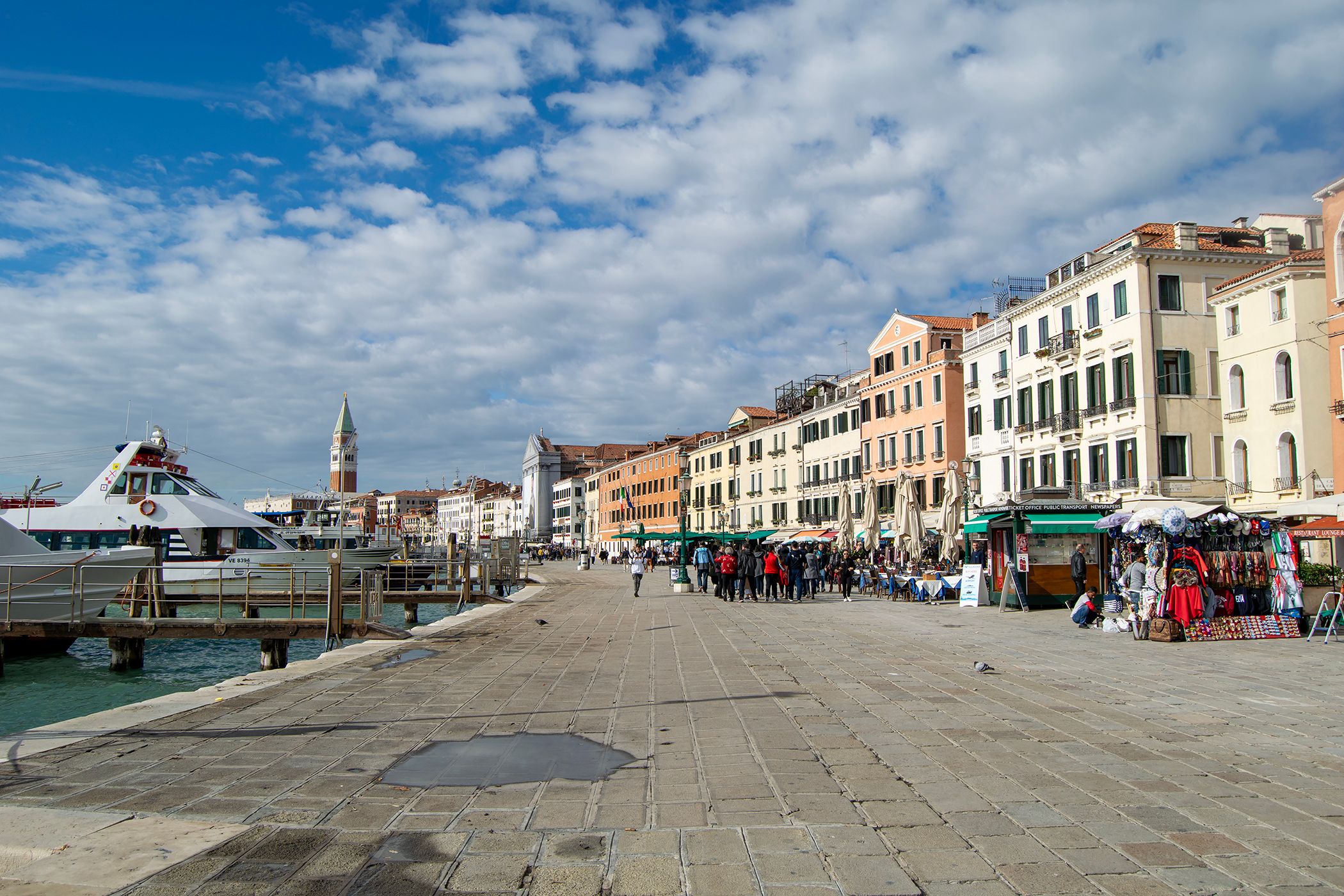 Picture of the historic waterfront of Riva degli Schiavoni, Venice