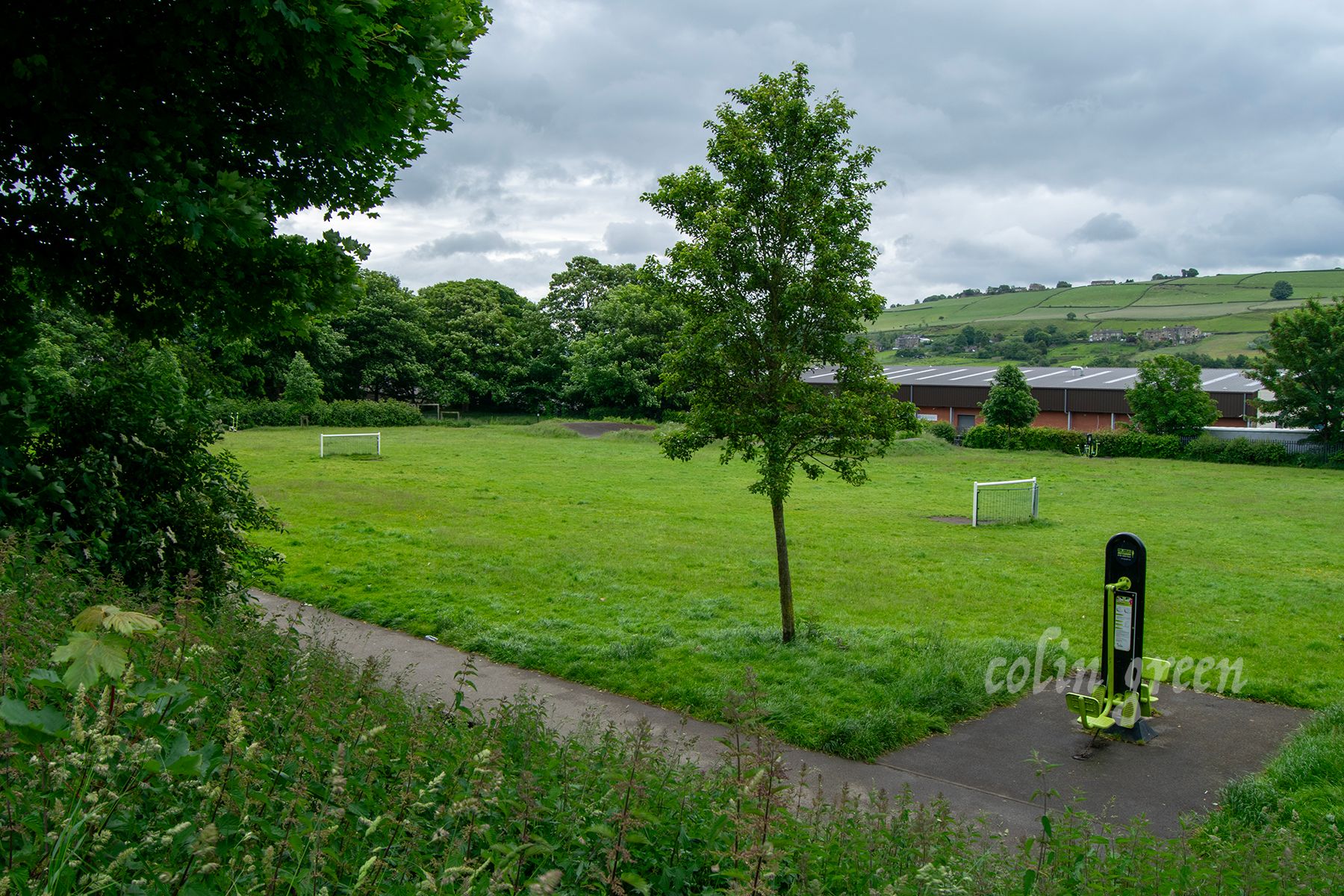 A look across Beech Recreation Ground, Sowerby Bridge