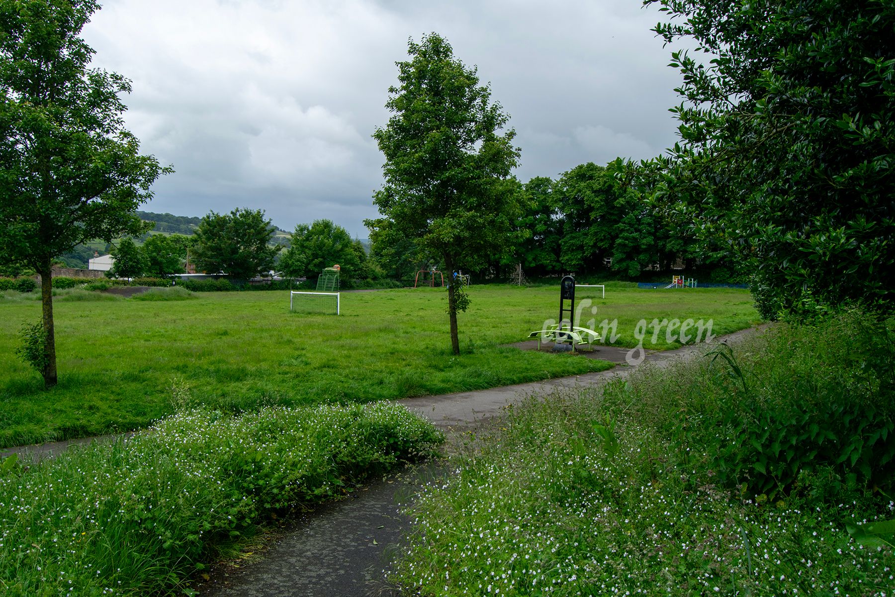 A look across Beech Recreation Grounds, Sowerby Bridge