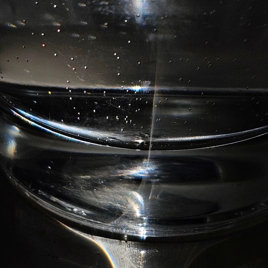 A glass of water