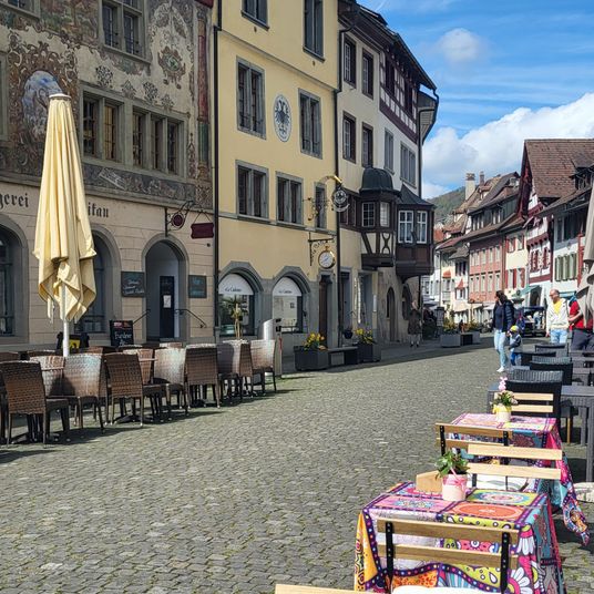 idyllically situated Stein am Rhein