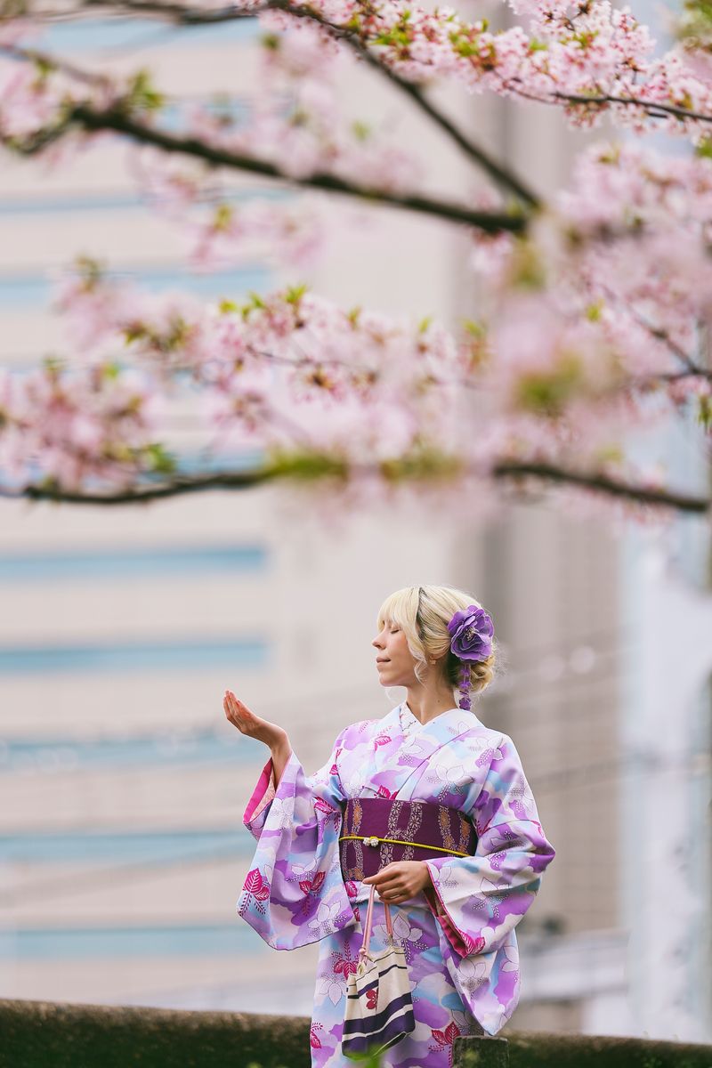 Elegant Spring Kimono in Bloom