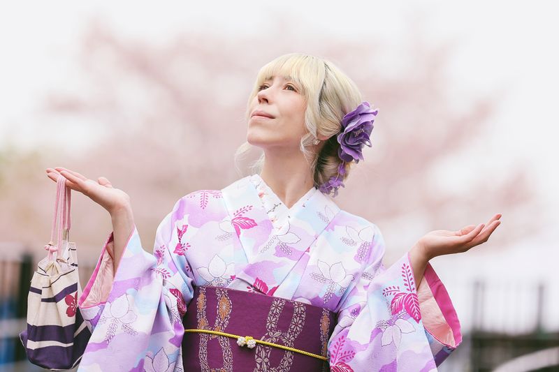 Elegant Spring Kimono in Bloom