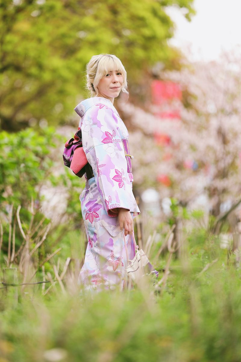Elegant Spring Kimono in Bloom