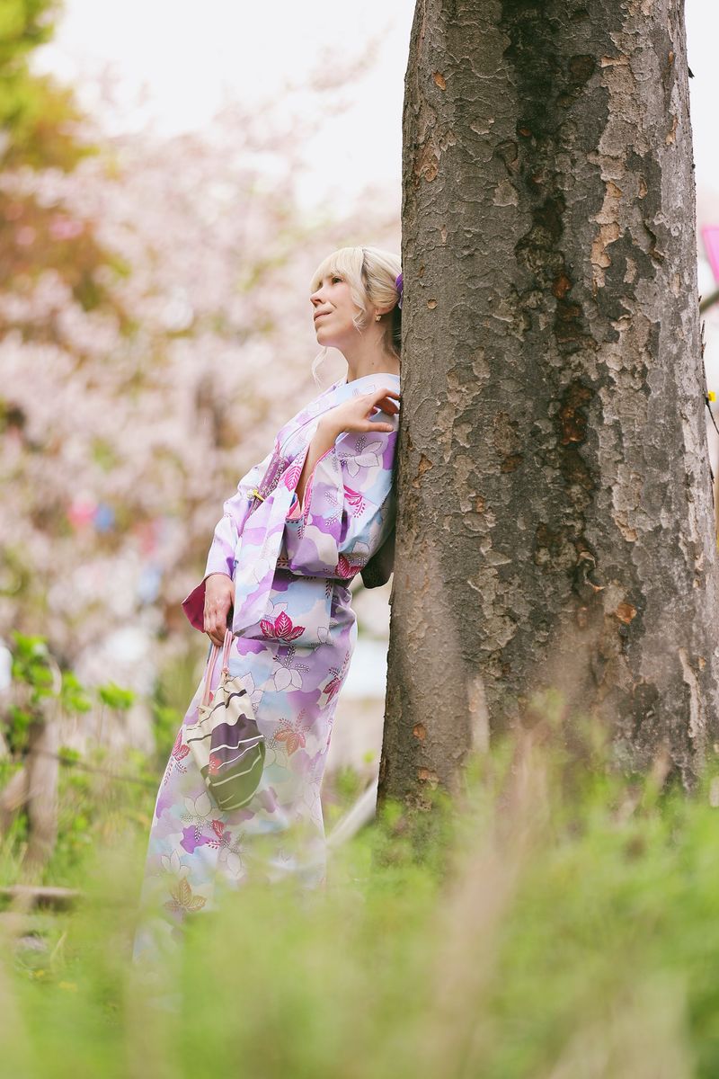 Elegant Spring Kimono in Bloom