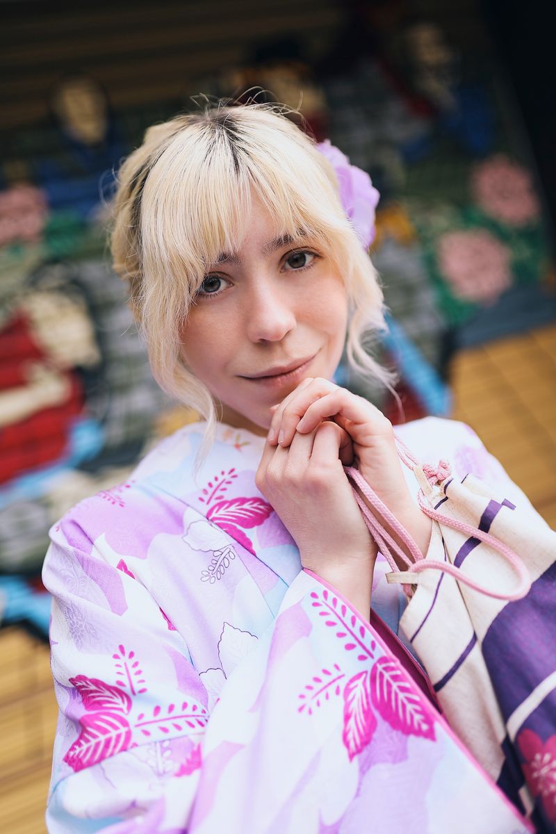 Elegant Spring Kimono in Bloom