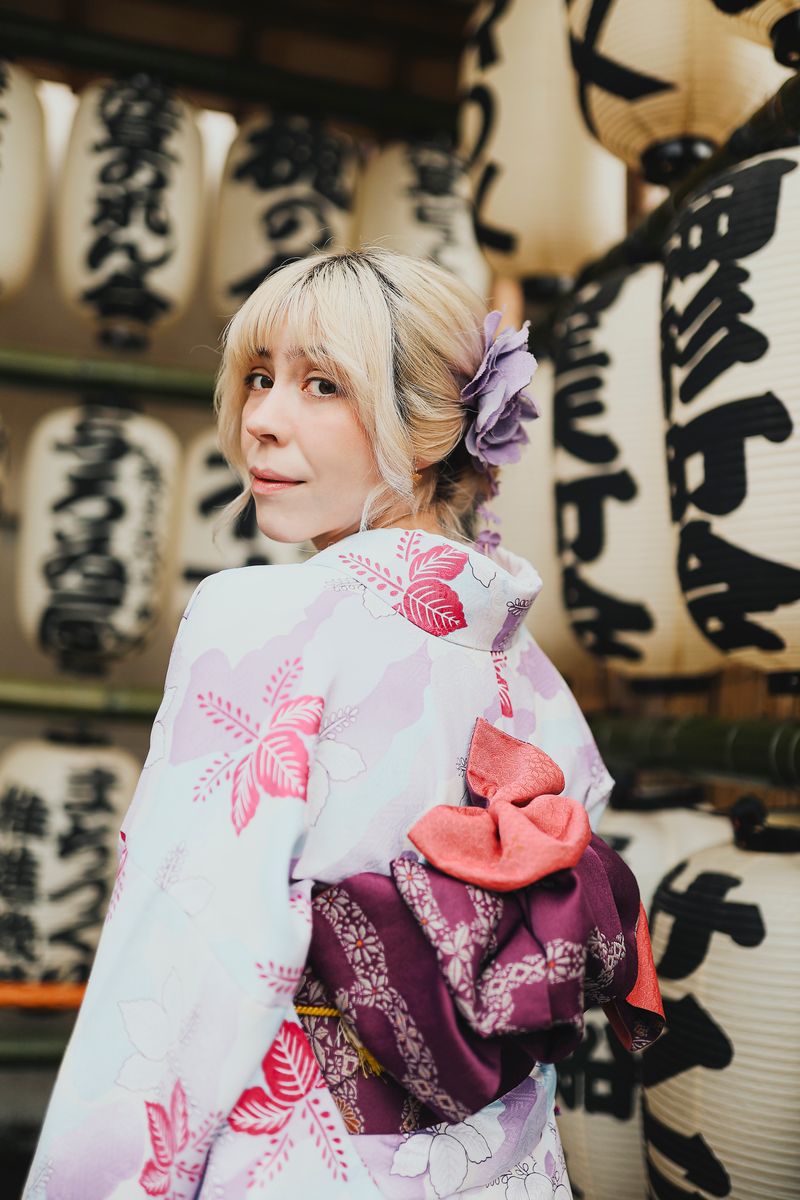 Elegant Spring Kimono in Bloom