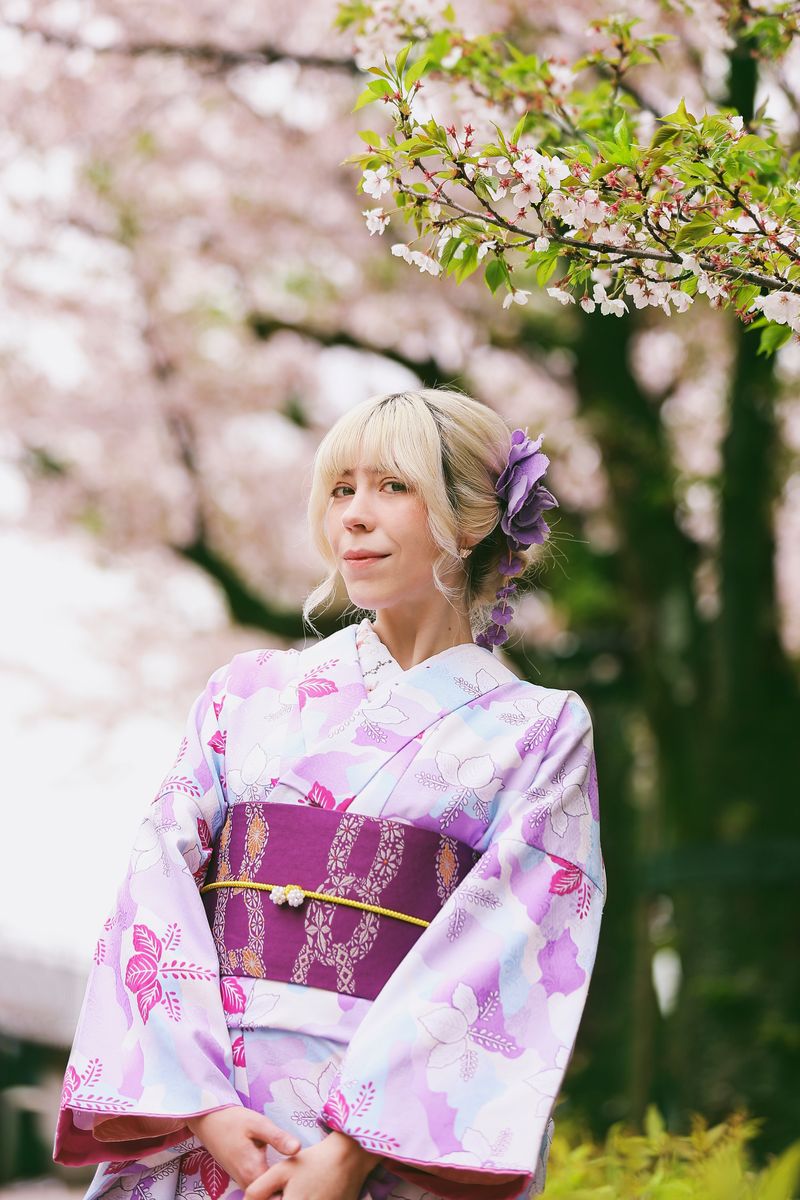 Elegant Spring Kimono in Bloom