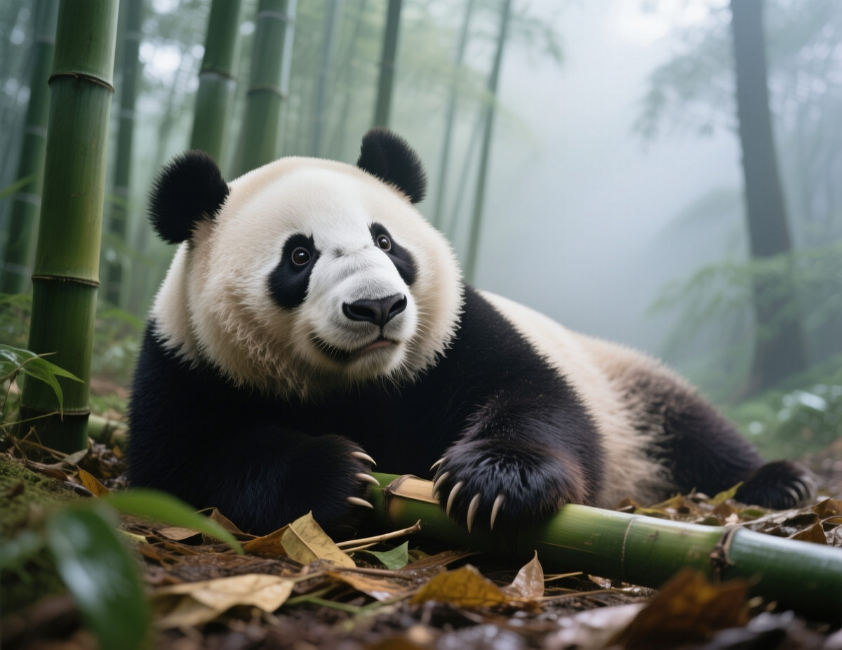 Panda Calm in the Bamboo Mist 🐼 by KevCapture | Clickasnap