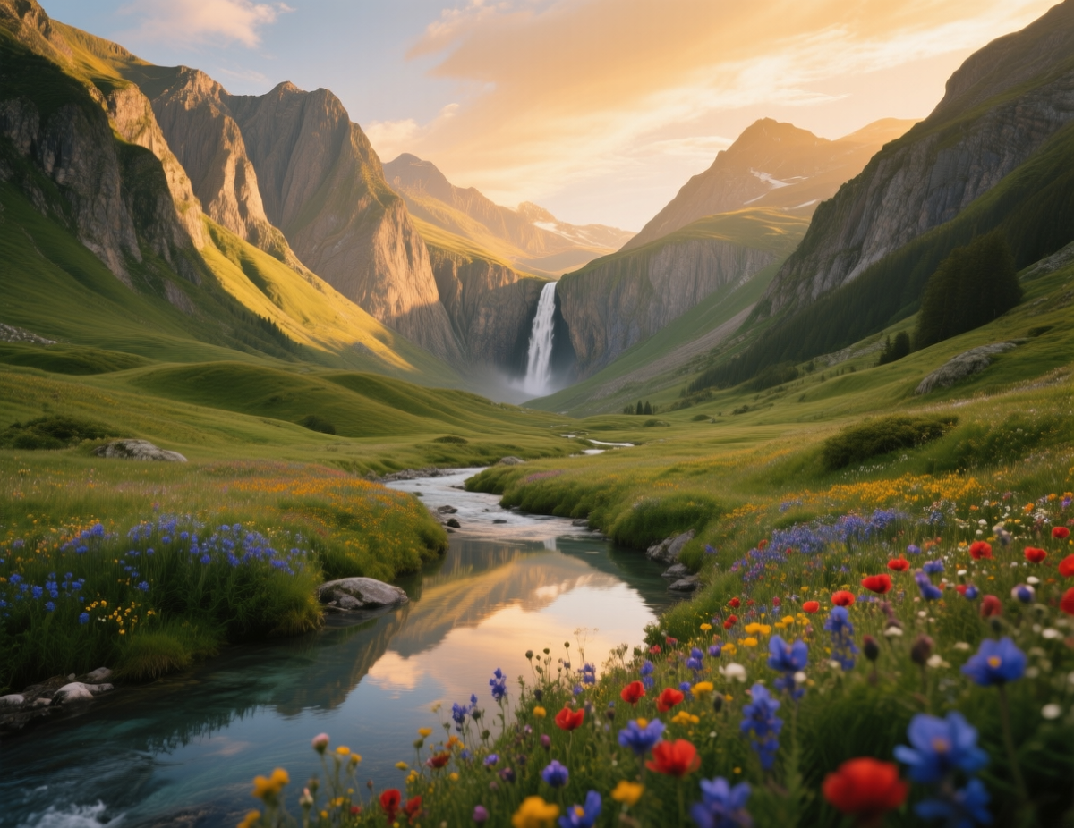 Alpine Dreams in Golden Hour 🌄 by KevCapture | Clickasnap